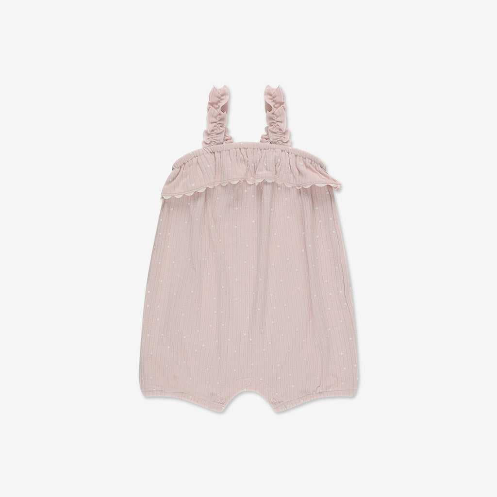 Pointelle Overall Ruffle RIB - RIB2