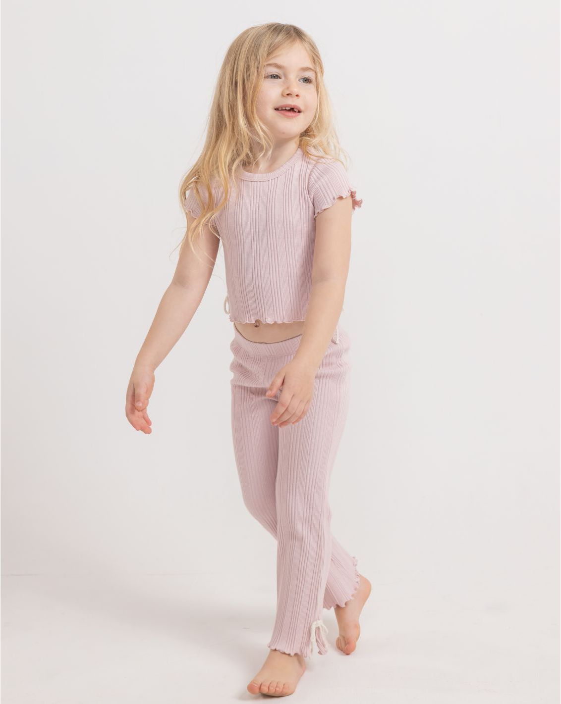 Girls Rib Flare Long Pants RIB - RIB8