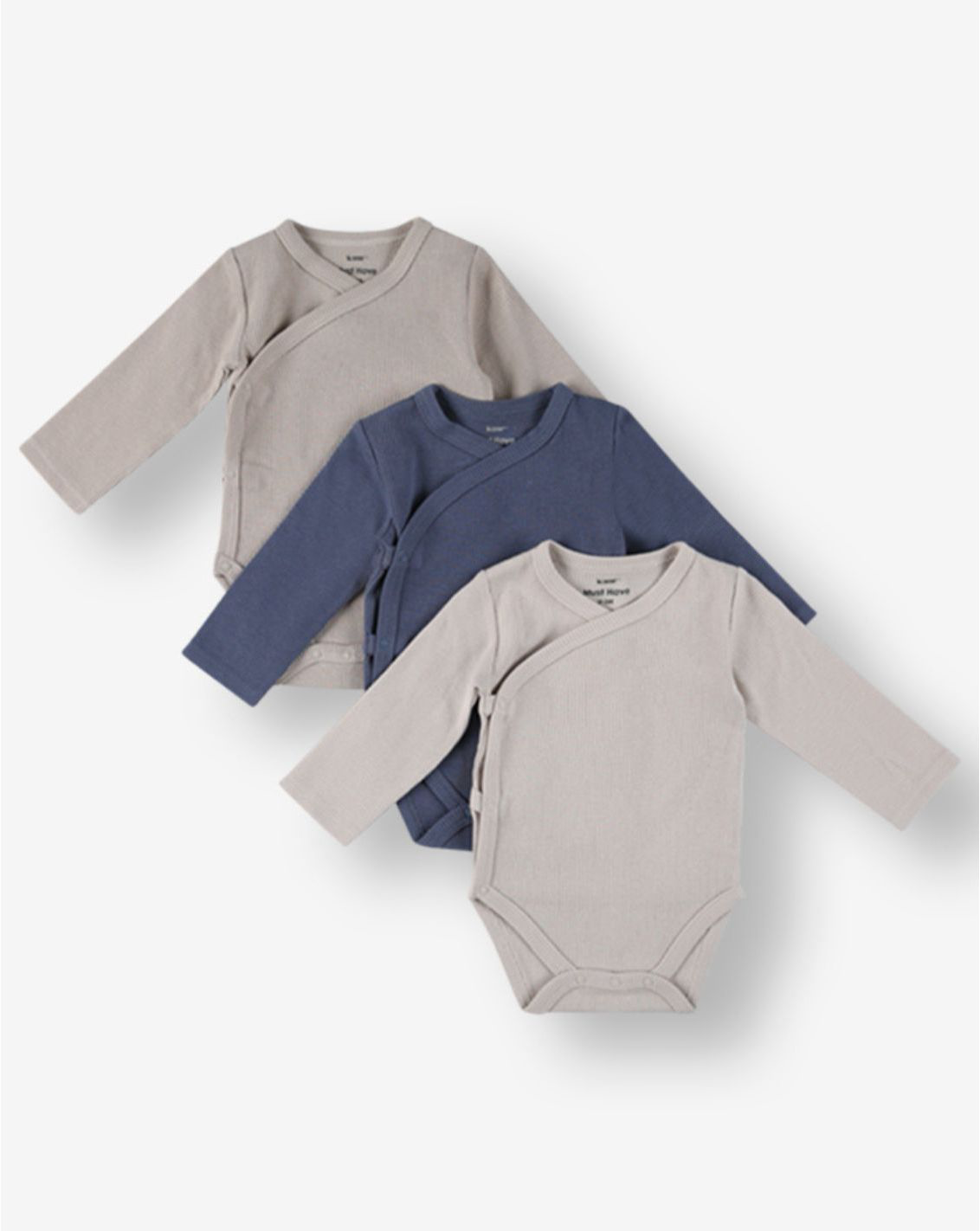 3 Pack Pointelle & Pique Bodysuits P