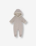 Quilted Jersey Hooded Overall With Sherpa Y5