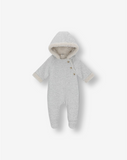 Quilted Jersey Hooded Overall With Sherpa Y5