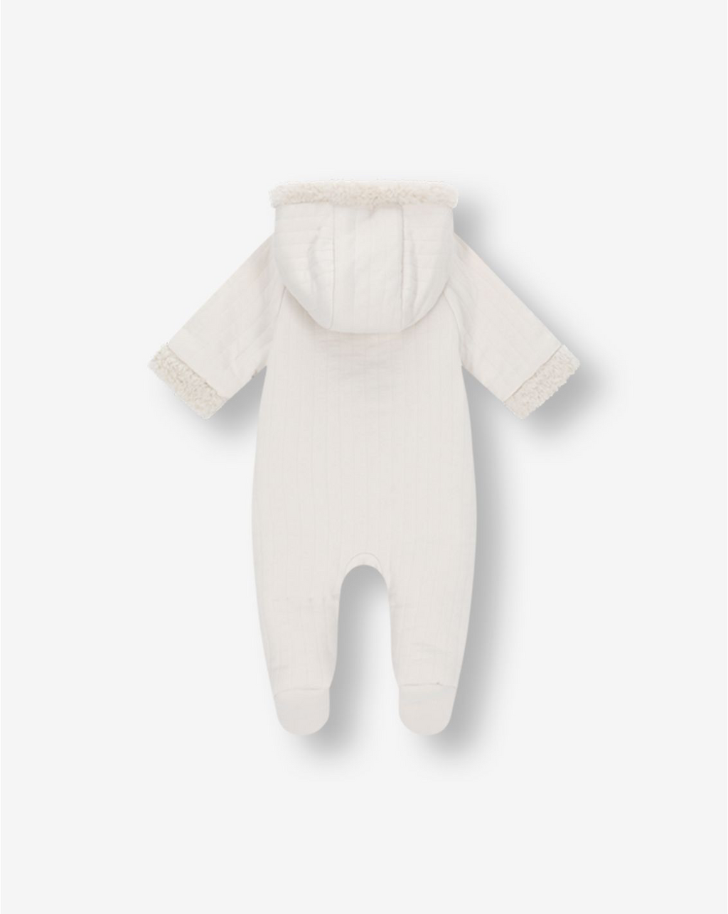 Quilted Jersey Hooded Overall With Sherpa Y5