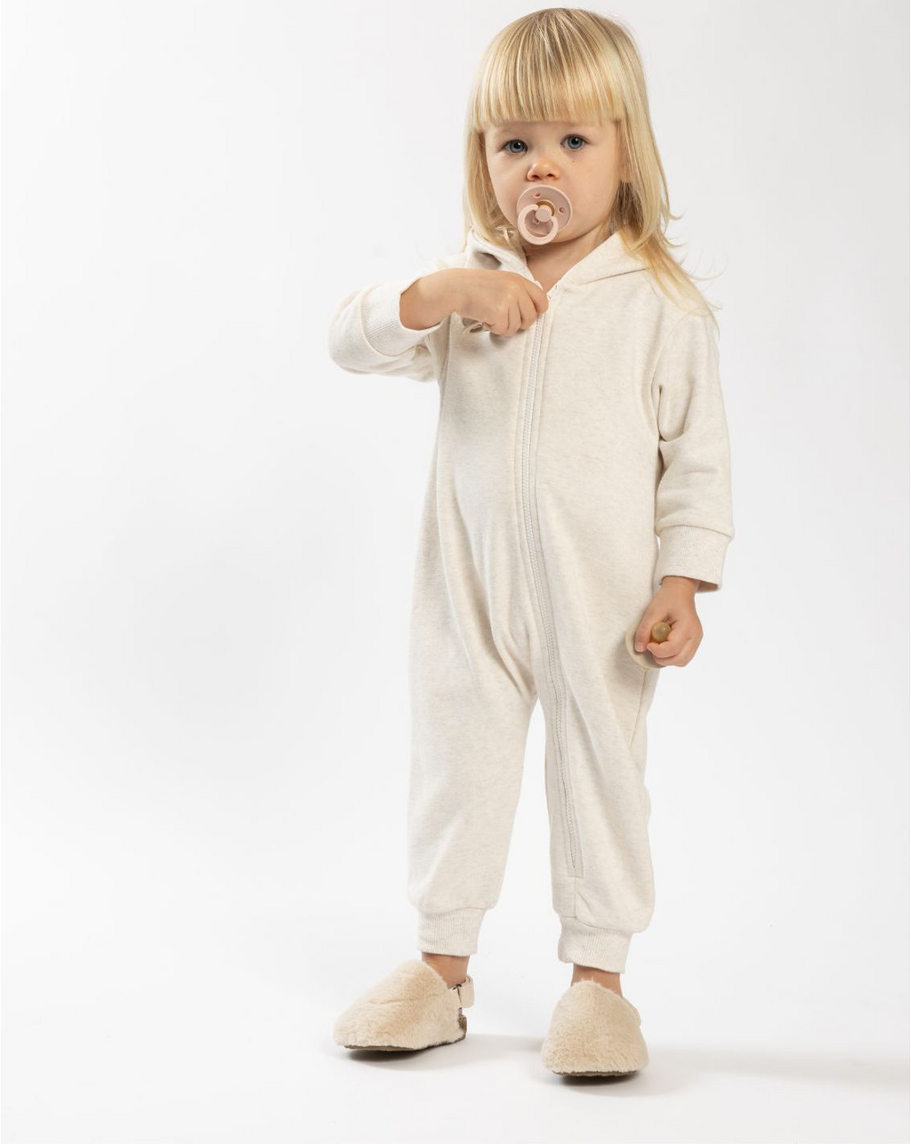 Hooded Overall With Zipper FB3