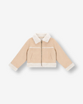 Girls Suede & Sherpa Jacket Y2