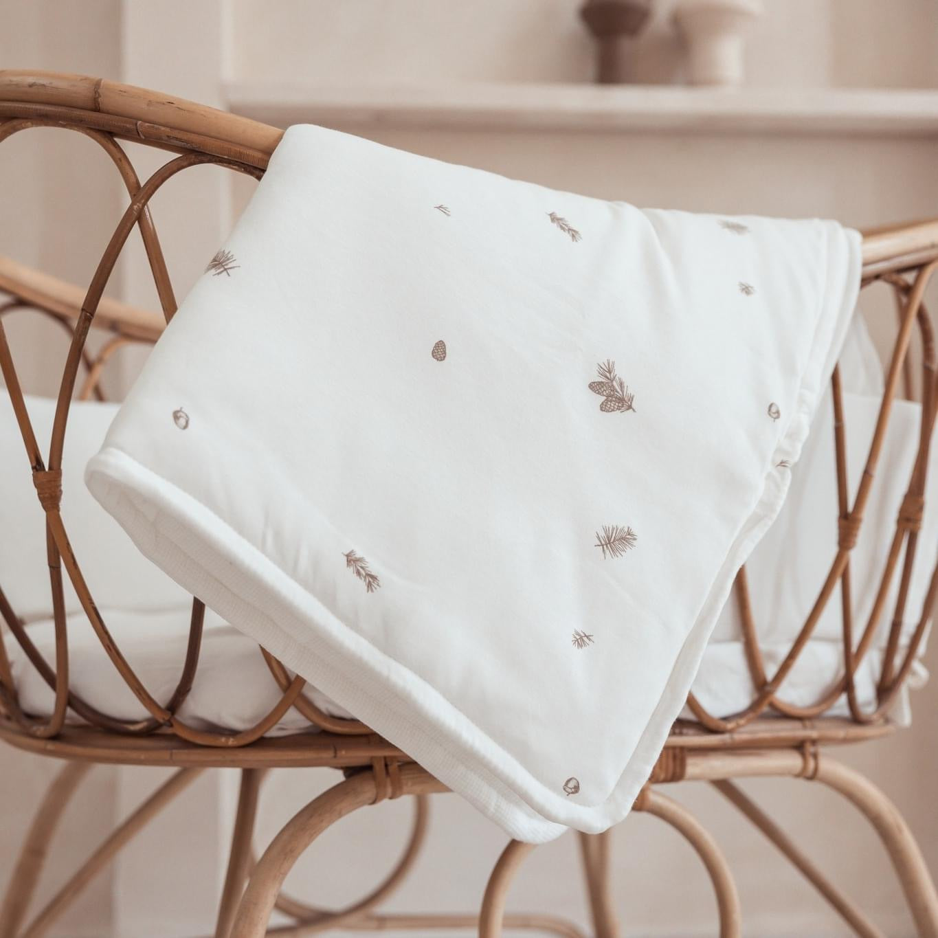Small Reversible Winter Quilt 80*80 cm BOHO
