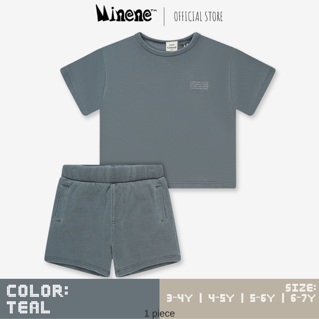 Boys Polo Pique Oversize Shirt +Bermuda Pants NT2