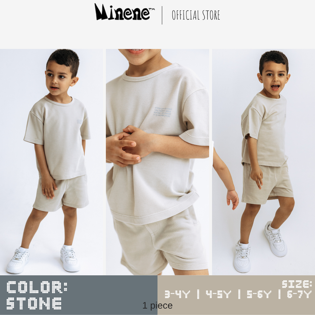 Boys Polo Pique Oversize Shirt +Bermuda Pants NT2