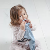 Bamboo Muslin with Silicone Baby Teething Ring