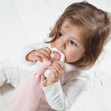 Bamboo Muslin with Silicone Baby Teething Ring