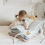 Small Reversible Jersey Winter Quilt 80x80 cm -  Embroidery Collection !