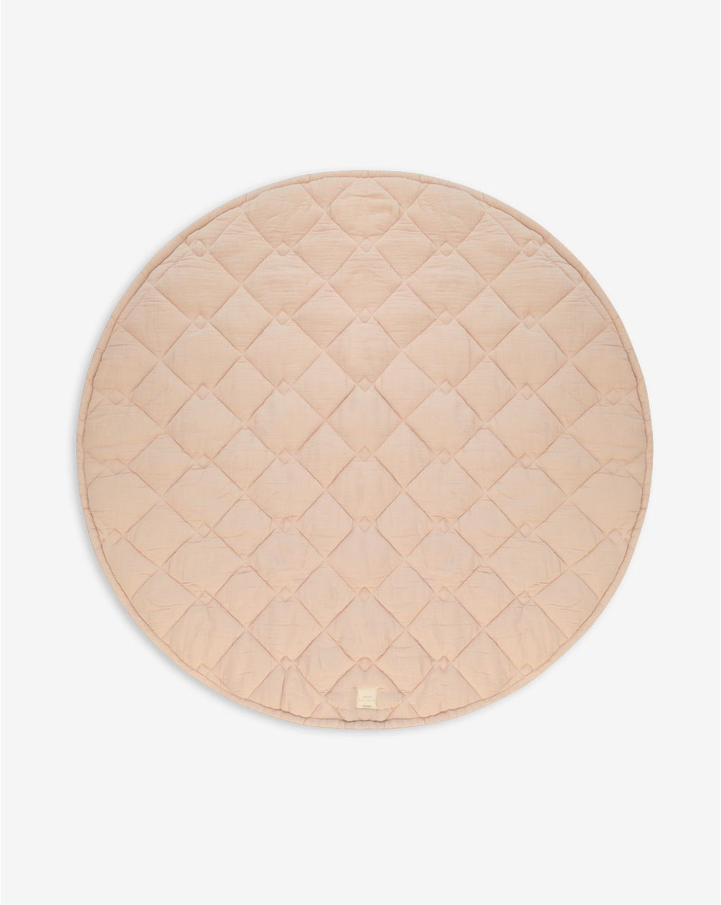 Muslin Round Quilted Play Mat 120cm