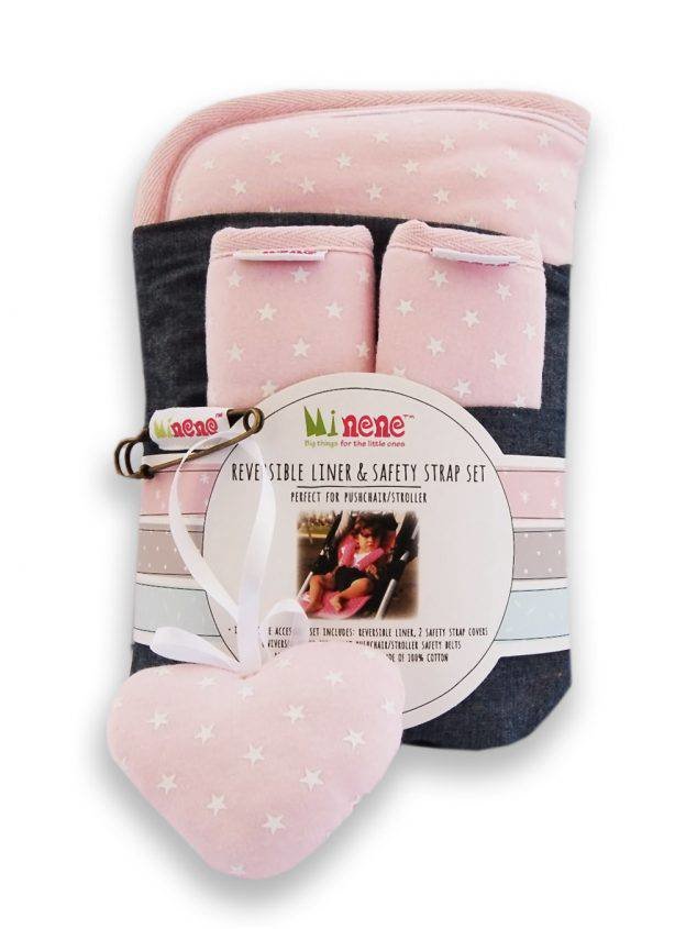 Reversible Pushchair & Car Seat Liner Set - Jersey Cotton!