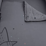 Large Winter Double Sided Quilt 85x115 cm - Jungle Story!