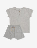 Top with Buttons & Pants Set O