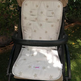 Reversible Pushchair & Car Seat Liner - Weave Cotton!