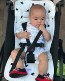 Reversible Pushchair & Car Seat Liner - Weave Cotton!