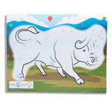 ABC Dot-to-Dot Coloring Pad - Farm