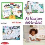 Dot-to-Dot Coloring Pad - Pets