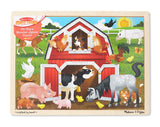 Wooden Jigsaw Puzzle Barnyard 24pc