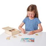 4-in-1 Puzzles in a Box Fanciful Friends Jigsaw