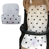 Reversible Pushchair & Car Seat Liner - Weave Cotton!