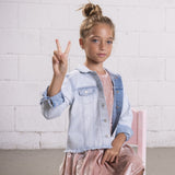 Girls Jacket J,Jeans - Light Blue