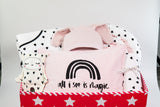 Special Baby Pink Heart Bedding Gift Box