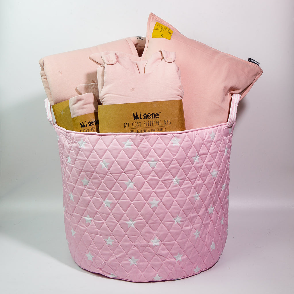 "Welcome To The World Little One" Gift Basket - Light Grey Cloud