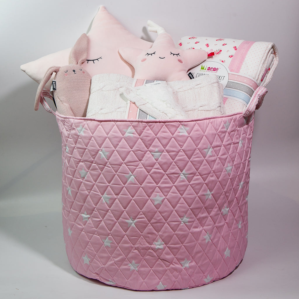"Welcome To The World Little One" Gift Basket - Light Grey Cloud