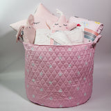 Baby Pink Newborn Gift Basket - Super Soft for Sweet Little Girl !
